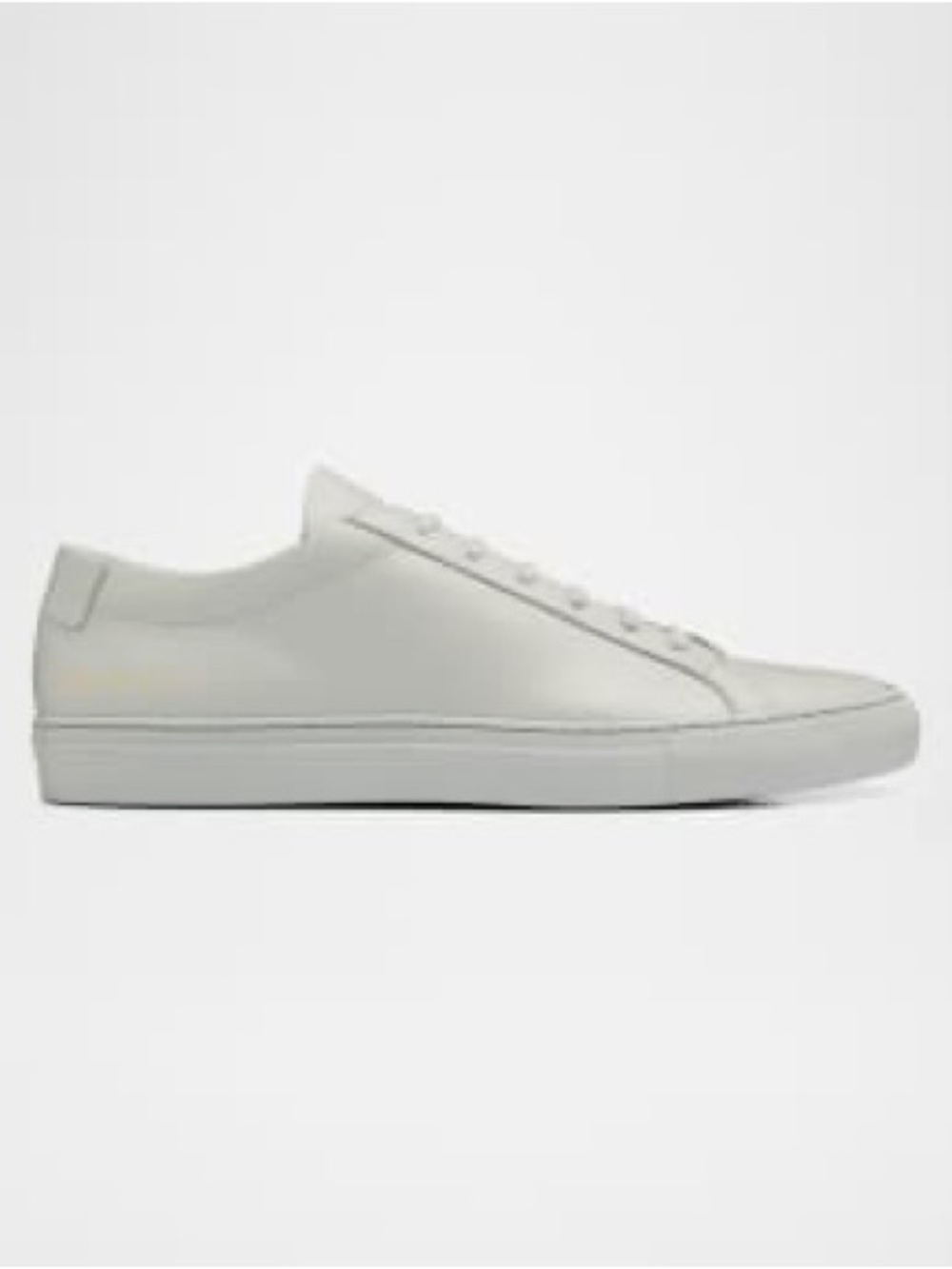 COMMON PROJECTS Men’s Achilles' Gray Leather Sneakers 12